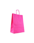 Papirnata natron vrećica s pletenom ručkom - pink_Duga Global