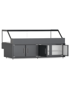 Indiana Pro – Right Angle Deli Cabinet with Storage_DaShang