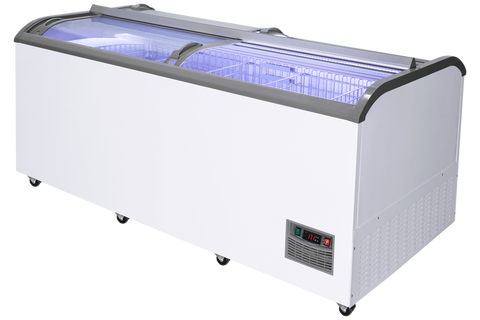 Double-Sided Sliding Glass Top Freezer with Drawer_DaShang