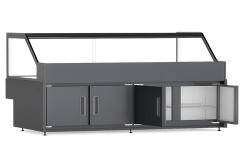 Indiana Pro – Right Angle Deli Cabinet with Storage_DaShang