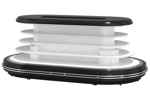 Stone – Remote Semi Vertical Multideck Island Fridge_DaShang